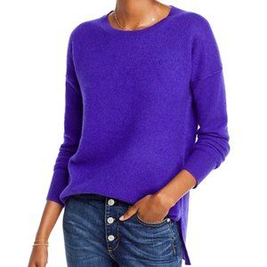 AQUA Cashmere High Low Cashmere Sweater